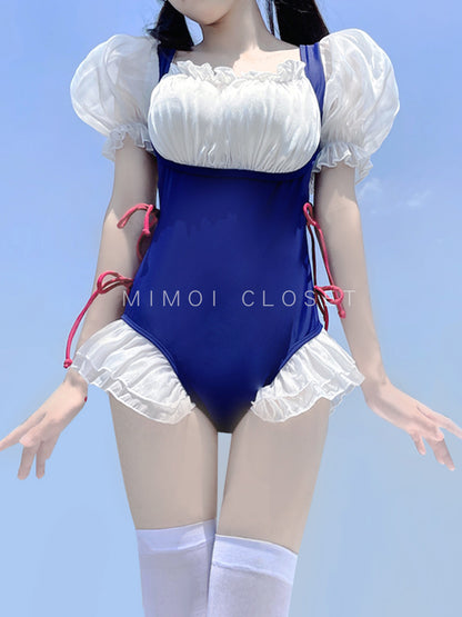 2025 New Swimsuit Women's Conservative Fairy Style Belly Covering Slimming One-Piece Hot Spring Summer Fashion Conservative Skirt Swimsuit