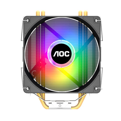 AOC Ice Dragon 400 desktop computer CPU radiator 4 heat pipe colorful mute full platform temperature control CPU fan