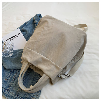lulul Women's Casual Bag Ultra Light Large Bag Nylon Cloth Handbag Student Class Shoulder Crossbody Bag Canvas Bag