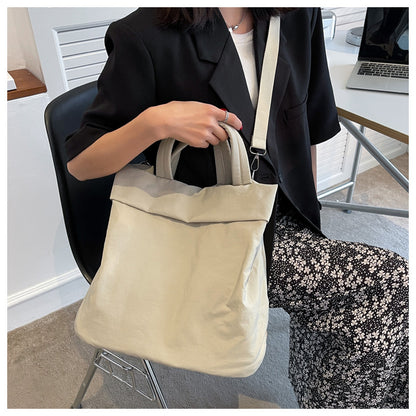 lulul Women's Casual Bag Ultra Light Large Bag Nylon Cloth Handbag Student Class Shoulder Crossbody Bag Canvas Bag