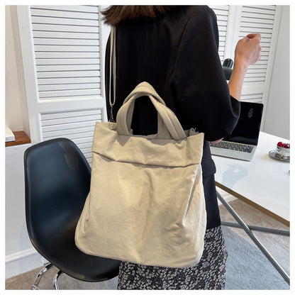 lulul Women's Casual Bag Ultra Light Large Bag Nylon Cloth Handbag Student Class Shoulder Crossbody Bag Canvas Bag