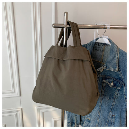lulul Women's Casual Bag Ultra Light Large Bag Nylon Cloth Handbag Student Class Shoulder Crossbody Bag Canvas Bag