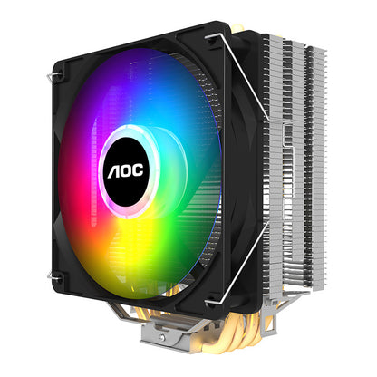 AOC Ice Dragon 400 desktop computer CPU radiator 4 heat pipe colorful mute full platform temperature control CPU fan