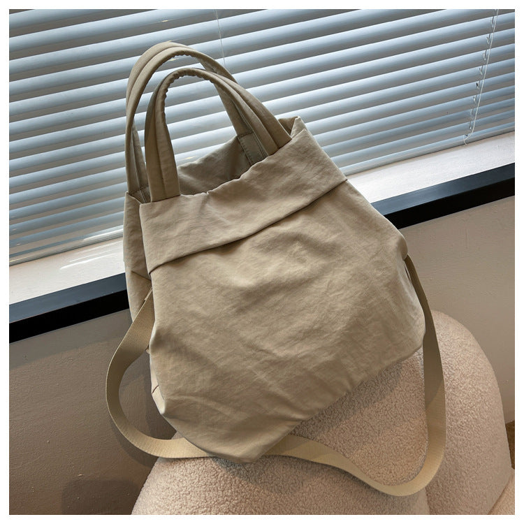 lulul Women's Casual Bag Ultra Light Large Bag Nylon Cloth Handbag Student Class Shoulder Crossbody Bag Canvas Bag