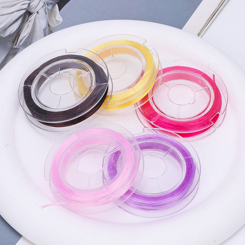 Mini small ring elastic thread diy hand-woven beaded wire rubber band elastic rope beaded bracelet wear-resistant elastic