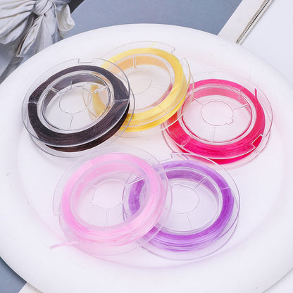 Mini small ring elastic thread diy hand-woven beaded wire rubber band elastic rope beaded bracelet wear-resistant elastic