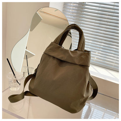 lulul Women's Casual Bag Ultra Light Large Bag Nylon Cloth Handbag Student Class Shoulder Crossbody Bag Canvas Bag