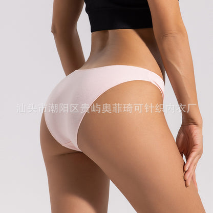 Women's Cotton Underwear Low Waist Japanese plus size Half Hip Comfortable Skin-Friendly Breathable Girl's Briefs Breathable Cotton Crotch