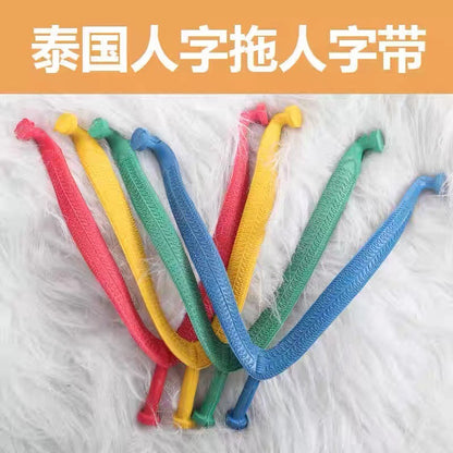 Flip-flops Accessories Men's Strap Three-point Slippers Flip-flops High-grade Slippers Ear Women's Thai Fish Brand Rubber Shoelaces