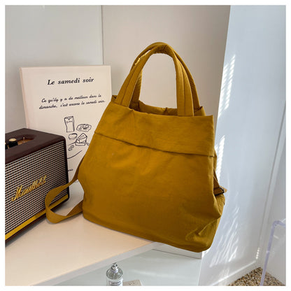 lulul Women's Casual Bag Ultra Light Large Bag Nylon Cloth Handbag Student Class Shoulder Crossbody Bag Canvas Bag