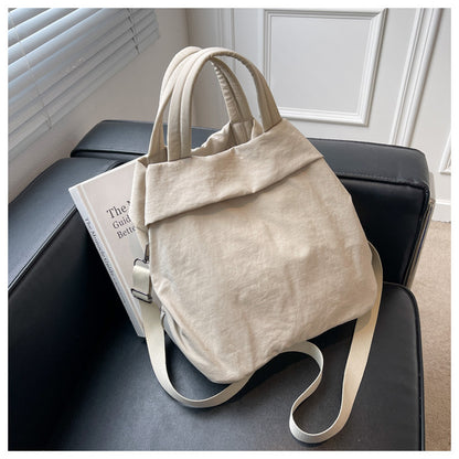 lulul Women's Casual Bag Ultra Light Large Bag Nylon Cloth Handbag Student Class Shoulder Crossbody Bag Canvas Bag
