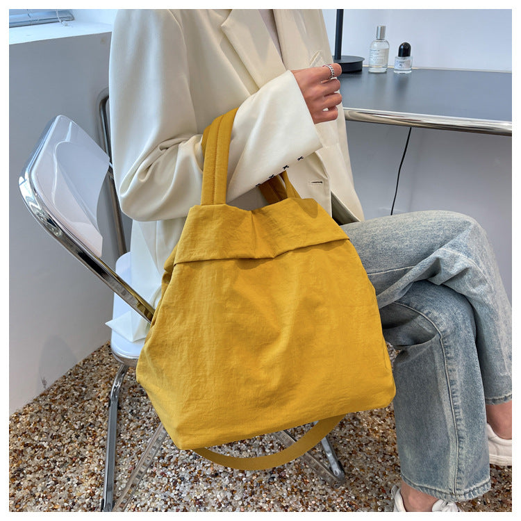 lulul Women's Casual Bag Ultra Light Large Bag Nylon Cloth Handbag Student Class Shoulder Crossbody Bag Canvas Bag