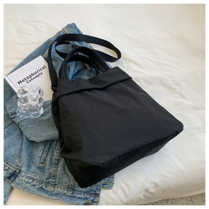 lulul Women's Casual Bag Ultra Light Large Bag Nylon Cloth Handbag Student Class Shoulder Crossbody Bag Canvas Bag