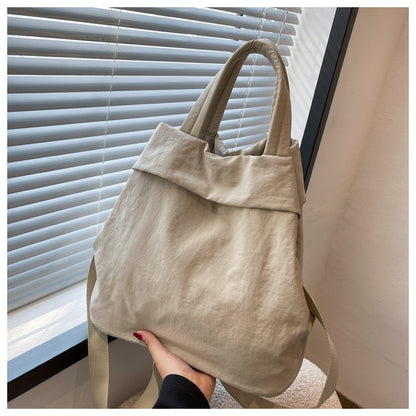 lulul Women's Casual Bag Ultra Light Large Bag Nylon Cloth Handbag Student Class Shoulder Crossbody Bag Canvas Bag