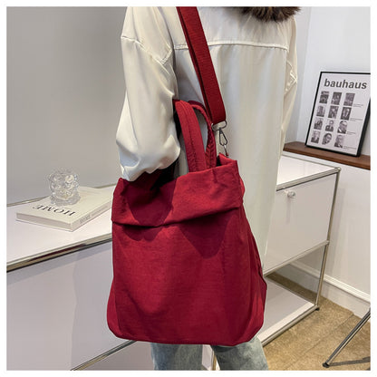 lulul Women's Casual Bag Ultra Light Large Bag Nylon Cloth Handbag Student Class Shoulder Crossbody Bag Canvas Bag