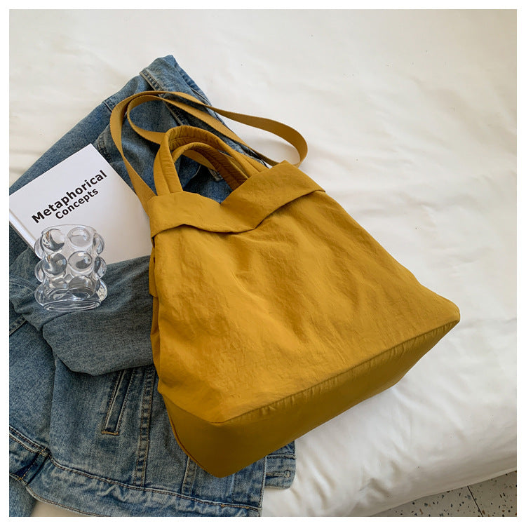 lulul Women's Casual Bag Ultra Light Large Bag Nylon Cloth Handbag Student Class Shoulder Crossbody Bag Canvas Bag