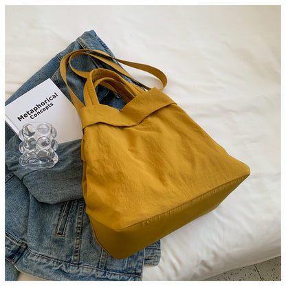 lulul Women's Casual Bag Ultra Light Large Bag Nylon Cloth Handbag Student Class Shoulder Crossbody Bag Canvas Bag