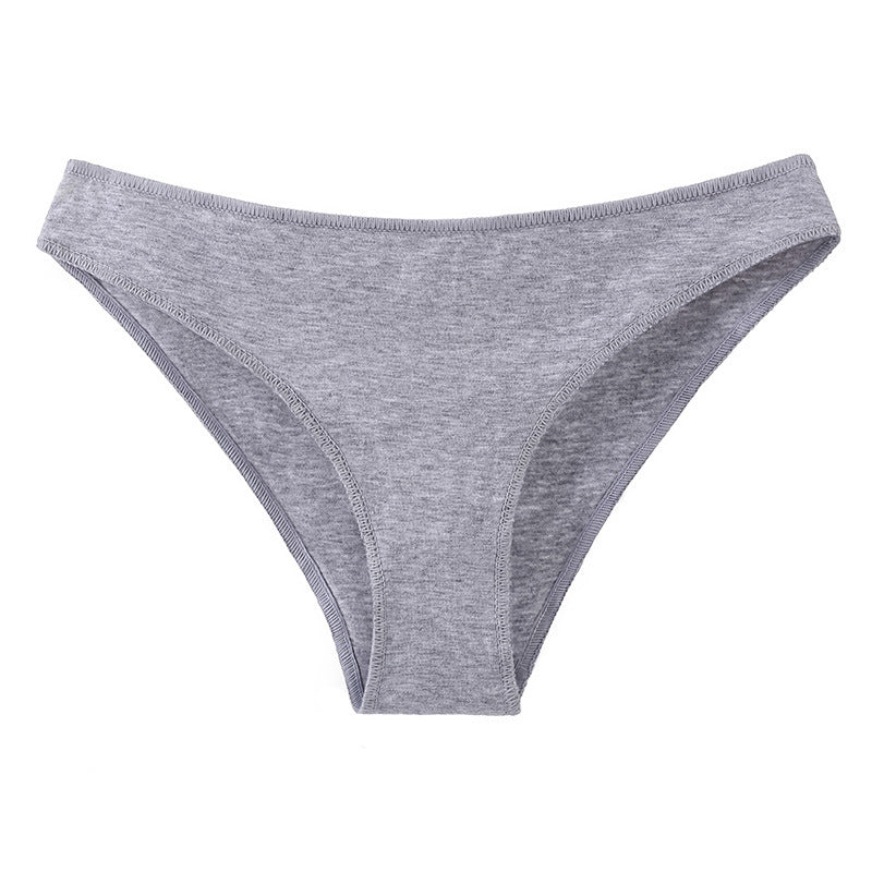 Women's Cotton Underwear Low Waist Japanese plus size Half Hip Comfortable Skin-Friendly Breathable Girl's Briefs Breathable Cotton Crotch