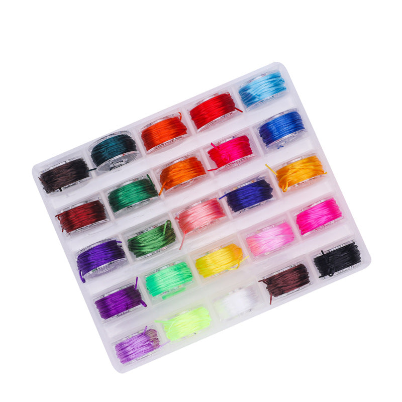 Mini small ring elastic thread diy hand-woven beaded wire rubber band elastic rope beaded bracelet wear-resistant elastic