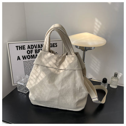 lulul Women's Casual Bag Ultra Light Large Bag Nylon Cloth Handbag Student Class Shoulder Crossbody Bag Canvas Bag