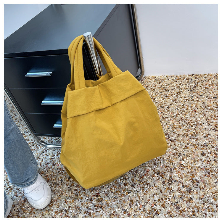 lulul Women's Casual Bag Ultra Light Large Bag Nylon Cloth Handbag Student Class Shoulder Crossbody Bag Canvas Bag