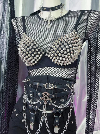New Underwear Bras Newest Sexy Lingerie Women'S Rhinestone Cover Bra Top Silver Plunge Wire Free Bralete Fashion Sequined
