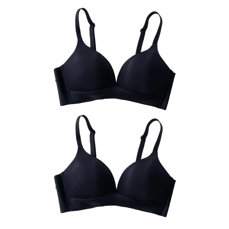 Seamless Bras for Women Japanese Style Wireless Underwear No Steel Ring Bralette 3/4 Cup Glossy Bra Female Lingerie